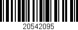 Código de barras (EAN, GTIN, SKU, ISBN): '20542095'