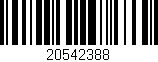 Código de barras (EAN, GTIN, SKU, ISBN): '20542388'