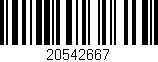 Código de barras (EAN, GTIN, SKU, ISBN): '20542667'