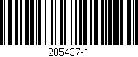 Código de barras (EAN, GTIN, SKU, ISBN): '205437-1'