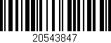 Código de barras (EAN, GTIN, SKU, ISBN): '20543847'