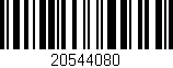 Código de barras (EAN, GTIN, SKU, ISBN): '20544080'