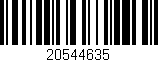 Código de barras (EAN, GTIN, SKU, ISBN): '20544635'