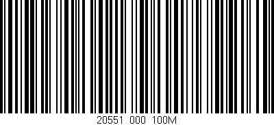 Código de barras (EAN, GTIN, SKU, ISBN): '20551/000_100M'
