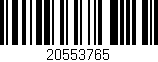 Código de barras (EAN, GTIN, SKU, ISBN): '20553765'
