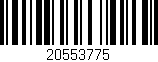 Código de barras (EAN, GTIN, SKU, ISBN): '20553775'