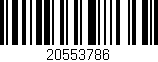 Código de barras (EAN, GTIN, SKU, ISBN): '20553786'