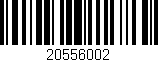Código de barras (EAN, GTIN, SKU, ISBN): '20556002'
