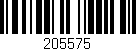 Código de barras (EAN, GTIN, SKU, ISBN): '205575'