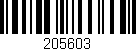 Código de barras (EAN, GTIN, SKU, ISBN): '205603'