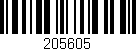 Código de barras (EAN, GTIN, SKU, ISBN): '205605'