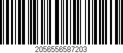 Código de barras (EAN, GTIN, SKU, ISBN): '2056556587203'