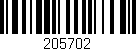 Código de barras (EAN, GTIN, SKU, ISBN): '205702'