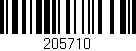 Código de barras (EAN, GTIN, SKU, ISBN): '205710'
