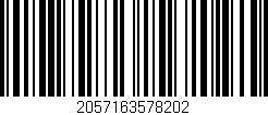 Código de barras (EAN, GTIN, SKU, ISBN): '2057163578202'