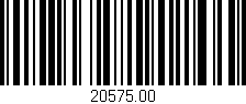 Código de barras (EAN, GTIN, SKU, ISBN): '20575.00'