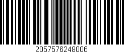 Código de barras (EAN, GTIN, SKU, ISBN): '2057576248006'