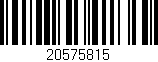Código de barras (EAN, GTIN, SKU, ISBN): '20575815'
