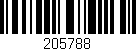 Código de barras (EAN, GTIN, SKU, ISBN): '205788'