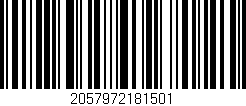 Código de barras (EAN, GTIN, SKU, ISBN): '2057972181501'
