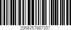 Código de barras (EAN, GTIN, SKU, ISBN): '2058257987207'