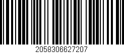 Código de barras (EAN, GTIN, SKU, ISBN): '2058306627207'