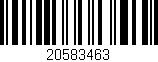 Código de barras (EAN, GTIN, SKU, ISBN): '20583463'