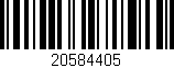 Código de barras (EAN, GTIN, SKU, ISBN): '20584405'