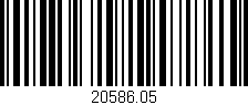 Código de barras (EAN, GTIN, SKU, ISBN): '20586.05'
