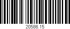 Código de barras (EAN, GTIN, SKU, ISBN): '20586.15'