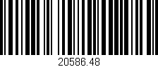 Código de barras (EAN, GTIN, SKU, ISBN): '20586.48'