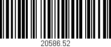 Código de barras (EAN, GTIN, SKU, ISBN): '20586.52'
