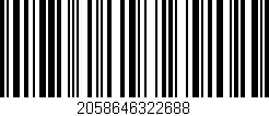 Código de barras (EAN, GTIN, SKU, ISBN): '2058646322688'