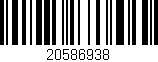 Código de barras (EAN, GTIN, SKU, ISBN): '20586938'
