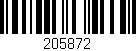 Código de barras (EAN, GTIN, SKU, ISBN): '205872'