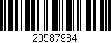 Código de barras (EAN, GTIN, SKU, ISBN): '20587984'