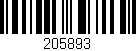 Código de barras (EAN, GTIN, SKU, ISBN): '205893'