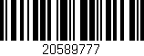 Código de barras (EAN, GTIN, SKU, ISBN): '20589777'