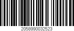 Código de barras (EAN, GTIN, SKU, ISBN): '2058990032523'
