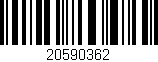 Código de barras (EAN, GTIN, SKU, ISBN): '20590362'