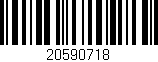 Código de barras (EAN, GTIN, SKU, ISBN): '20590718'
