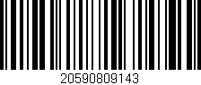 Código de barras (EAN, GTIN, SKU, ISBN): '20590809143'