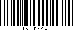 Código de barras (EAN, GTIN, SKU, ISBN): '2059233662408'
