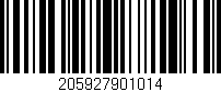 Código de barras (EAN, GTIN, SKU, ISBN): '205927901014'
