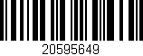 Código de barras (EAN, GTIN, SKU, ISBN): '20595649'