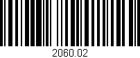 Código de barras (EAN, GTIN, SKU, ISBN): '2060.02'