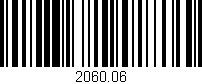 Código de barras (EAN, GTIN, SKU, ISBN): '2060.06'
