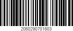 Código de barras (EAN, GTIN, SKU, ISBN): '2060290701603'