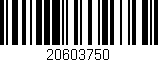 Código de barras (EAN, GTIN, SKU, ISBN): '20603750'