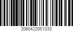Código de barras (EAN, GTIN, SKU, ISBN): '2060422051033'
